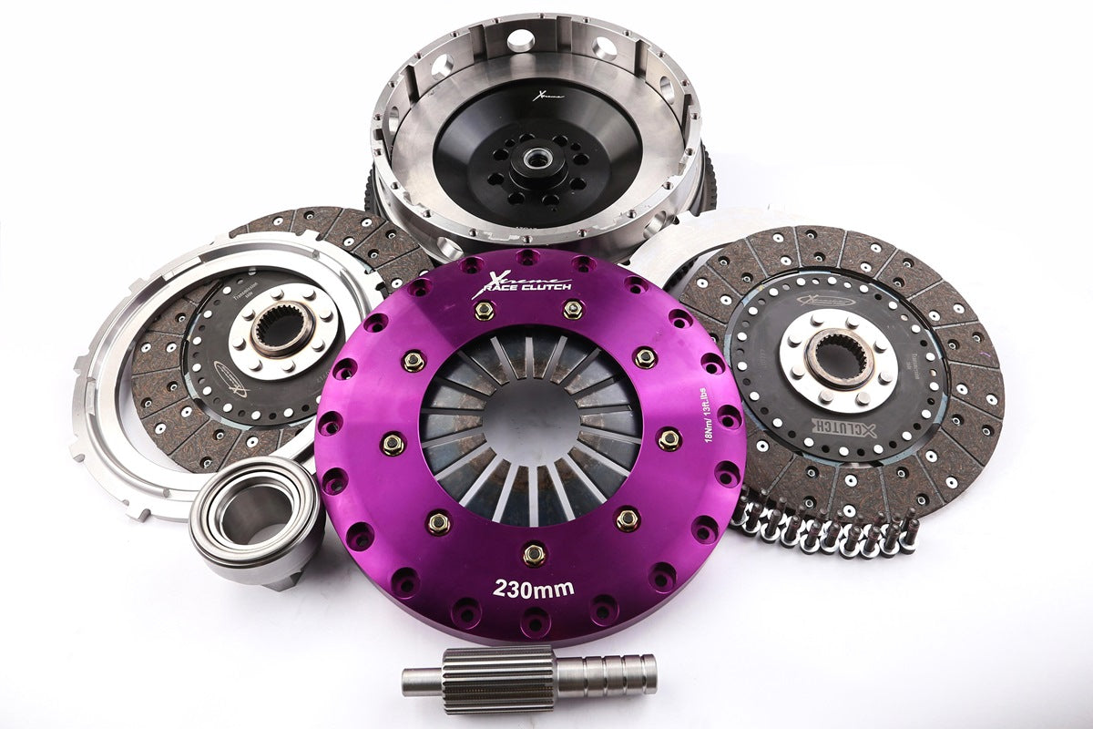 Xtreme Performance - 230mm Organic Twin Plate Clutch Kit Incl Flywheel 1200Nm - KBM23597-2G