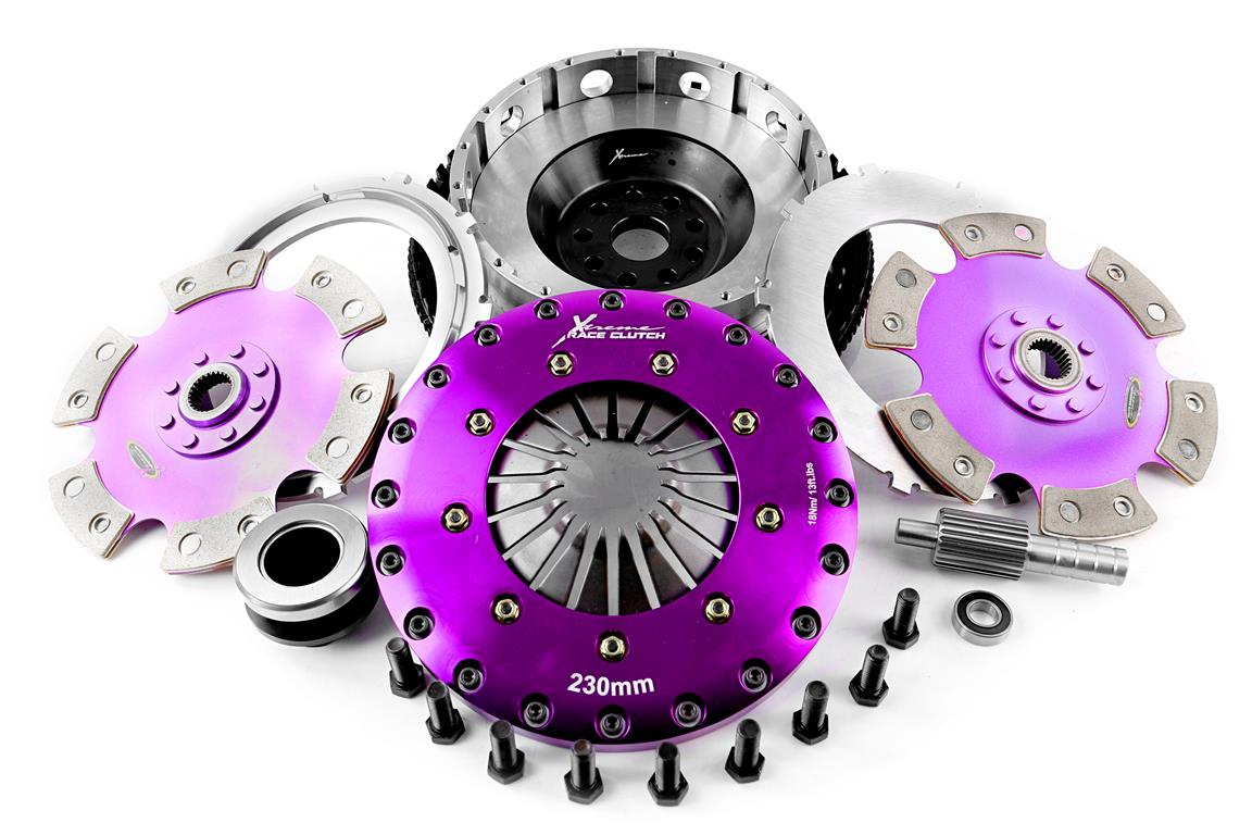 Xtreme Performance - Conversion Clutch Kit Inc SMF - 230mm Twin Solid Ceramic - KBM23599-2E