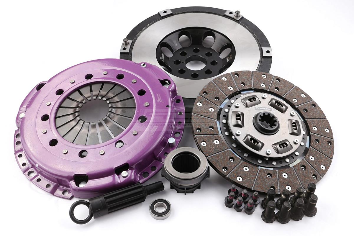 Clutch Kit - Xtreme Performance Heavy Duty Organic Incl Flywheel 460Nm 1000kg Conversion kit Dual-mass to solid flywheel - KBM24508-1A