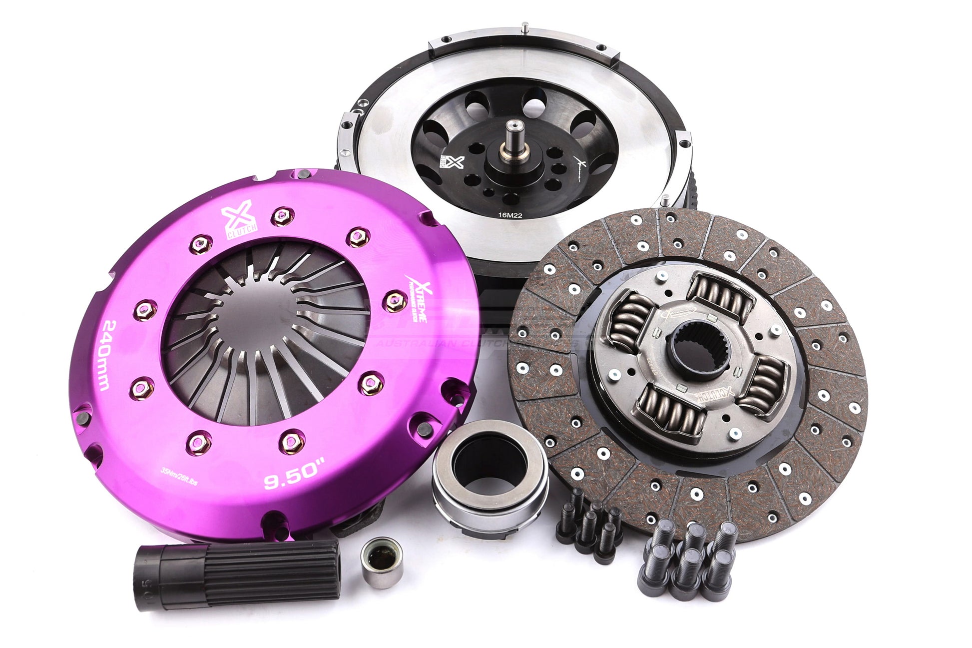 Clutch Kit - Xtreme Performance Heavy Duty Organic Incl Flywheel 600Nm  Conversion kit Dual-mass to solid flywheel - KBM24564-1A
