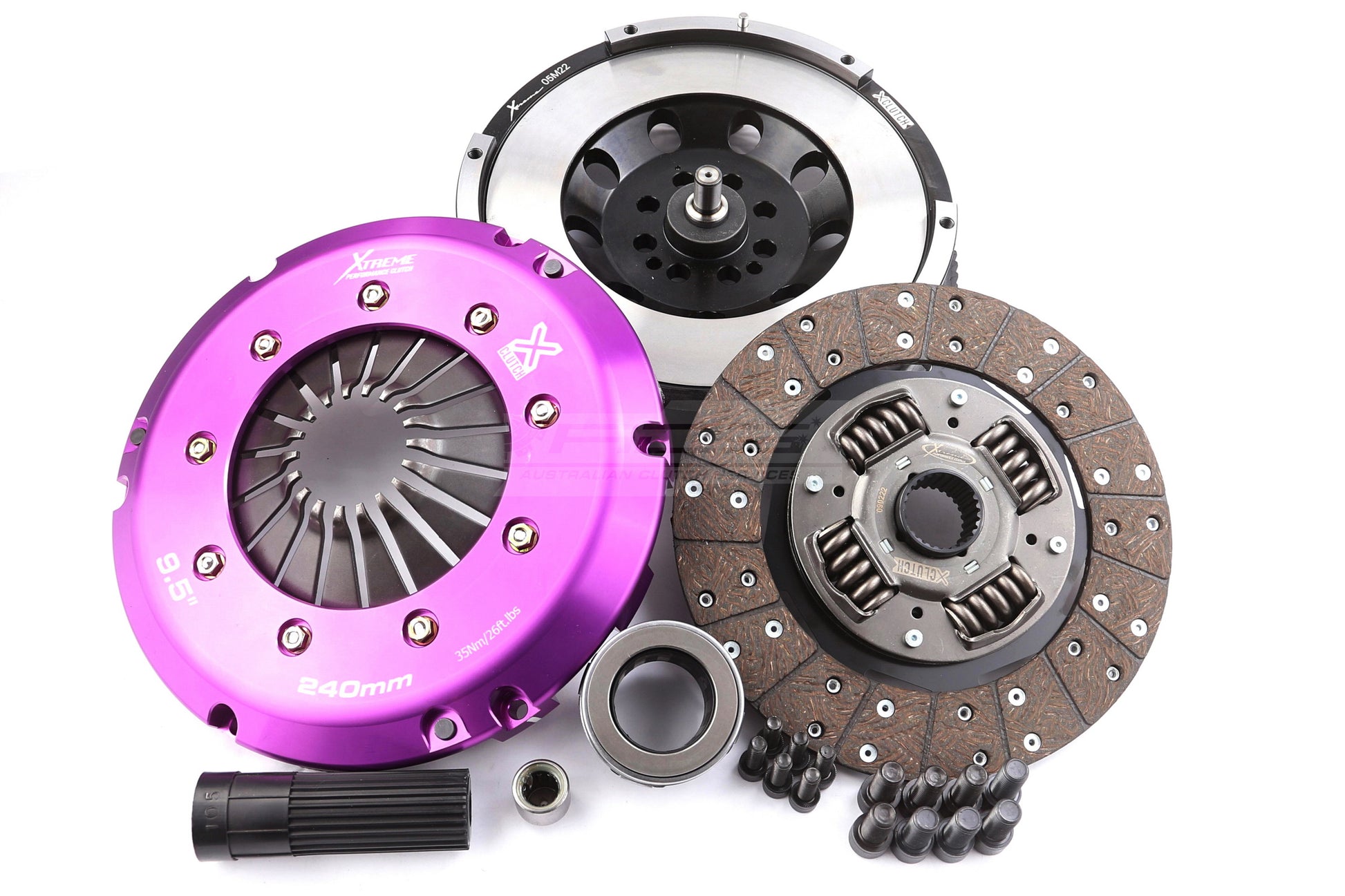 Clutch Kit - Xtreme Performance Heavy Duty Organic Incl Flywheel 600Nm  Conversion kit Dual-mass to solid flywheel - KBM24565-1A