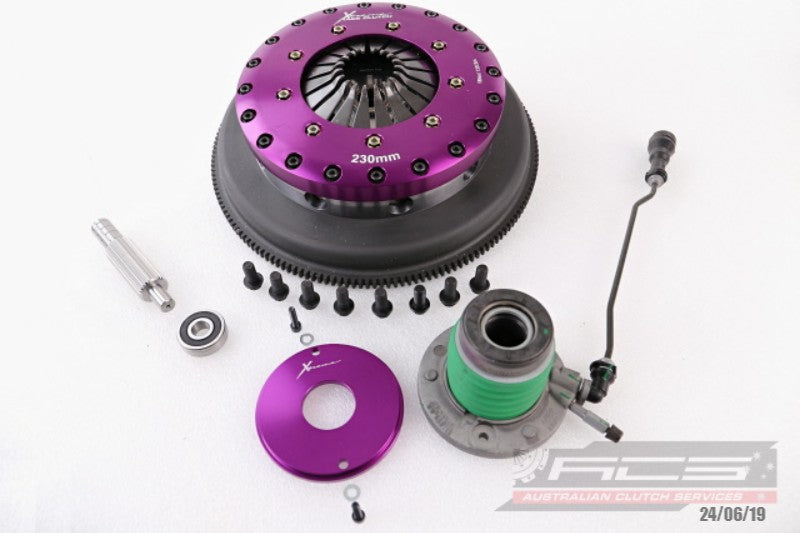 Xtreme Performance - 230mm Organic Twin Plate Clutch Kit Incl Flywheel & CSC 1200Nm - KCR23632-2G