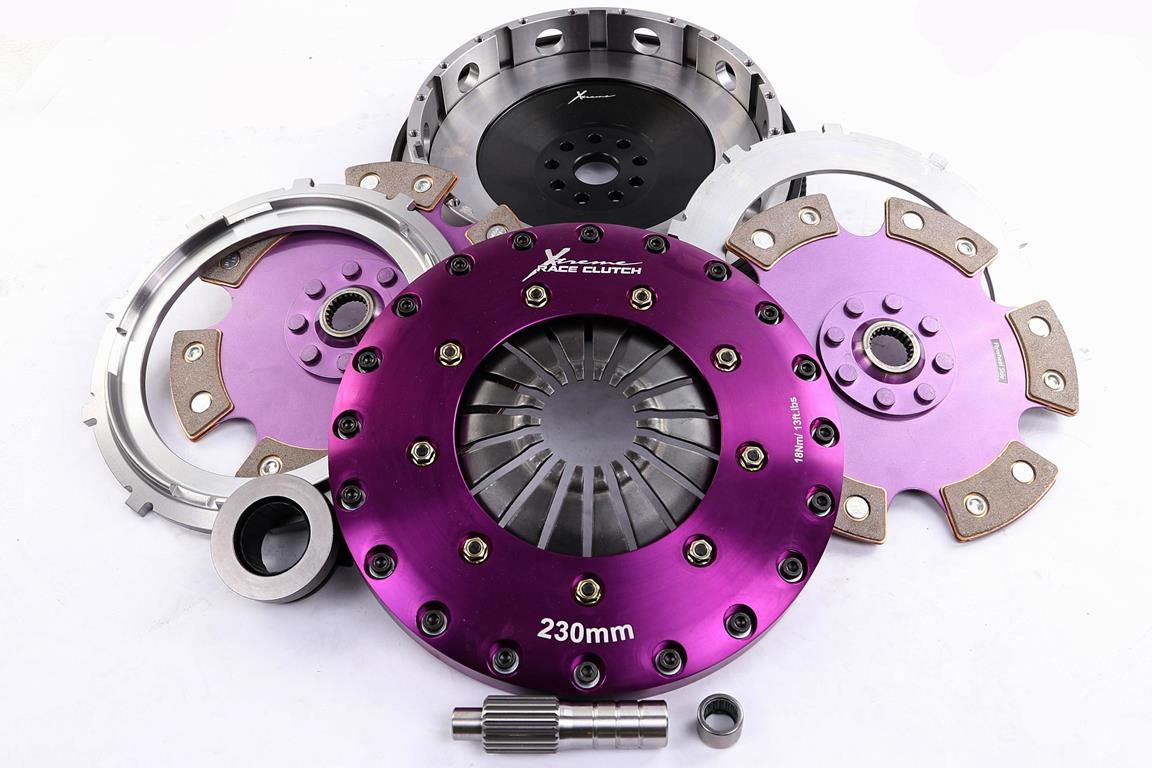 Xtreme Performance - 230mm Rigid Ceramic Twin Plate Clutch Kit Incl Flywheel 1800Nm - KFD23533-2E