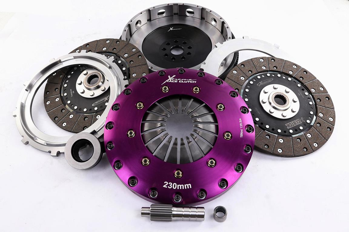 Xtreme Performance - 230mm Organic Twin Plate Clutch Kit Incl Flywheel 1200Nm - KFD23533-2G