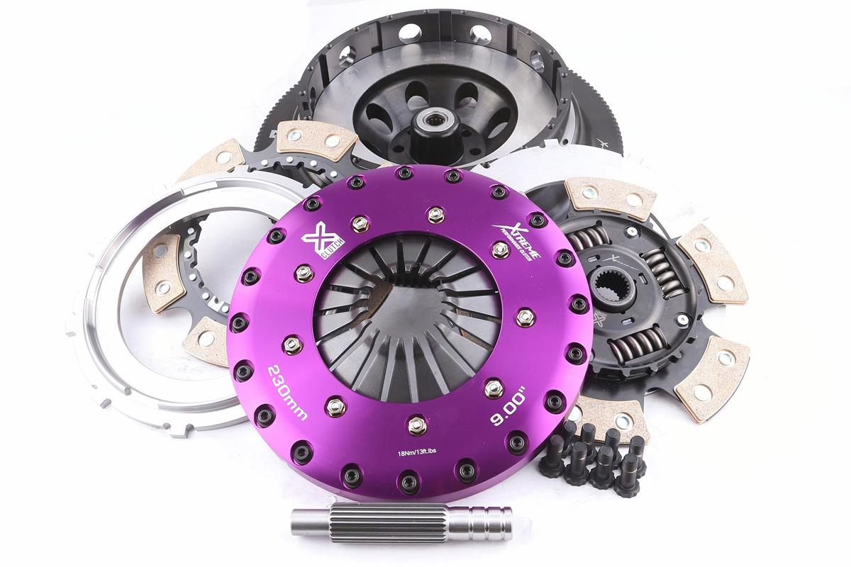 Xtreme Performance - 230mm Sprung Ceramic Twin Plate Clutch Kit Incl Flywheel 1000Nm - KFD23558-2B