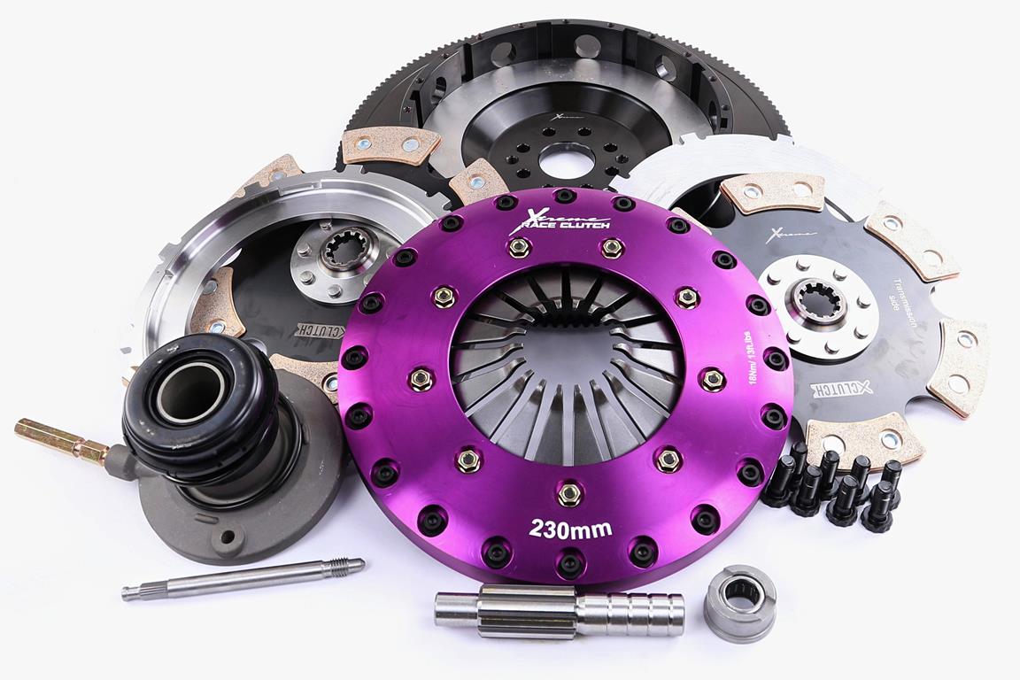 Xtreme Performance - 230mm Rigid Ceramic Twin Plate Clutch Kit Incl Flywheel & CSC 1800Nm - KFD23645-2E