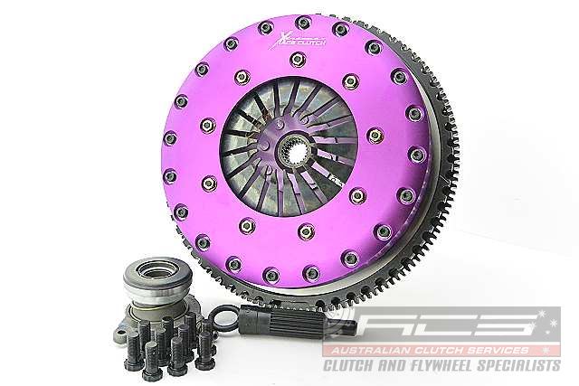 Xtreme Performance - 230mm Sprung Ceramic Twin Plate Clutch Kit Incl Flywheel & CSC 1000Nm - KFD23648-2B