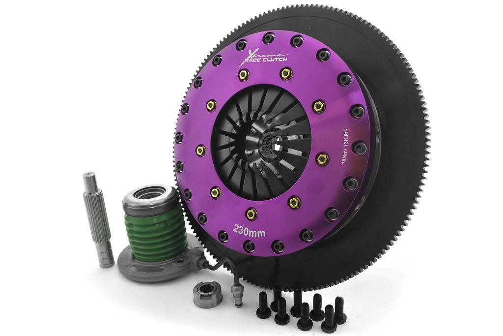Xtreme Performance - 230mm Organic Twin Plate Clutch Kit Incl Flywheel & CSC 1200Nm - KFD23655-2G