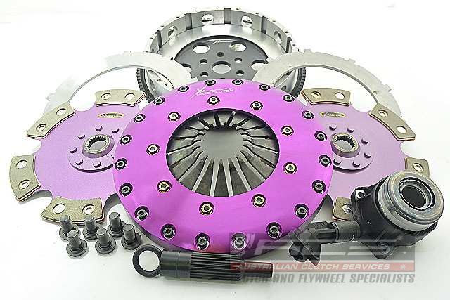 Xtreme Performance - 230mm Rigid Ceramic Twin Plate Clutch Kit Incl Flywheel & CSC 1800Nm - KFD23659-2E