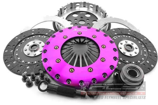 Xtreme Performance - 230mm Organic Twin Plate Clutch Kit Incl Flywheel & CSC 1200Nm - KFD23659-2G