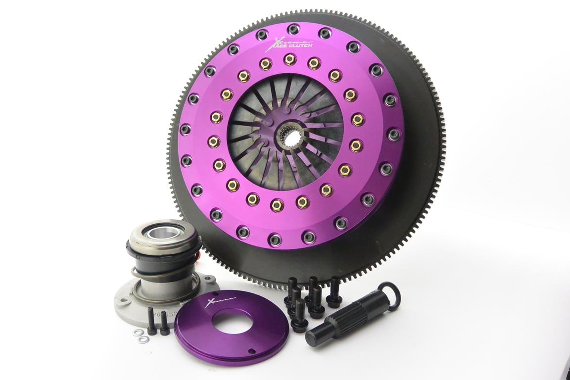 Xtreme Performance - 230mm Rigid Ceramic Twin Plate Clutch Kit Incl Flywheel & CSC 1800Nm - KFD23670-2E