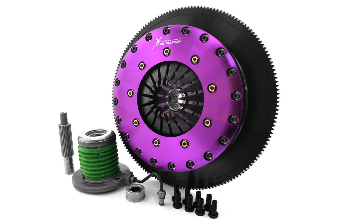 Xtreme Performance - 230mm Rigid Ceramic Twin Plate Clutch Kit Incl Flywheel & CSC 1800Nm - KFD23681-2E