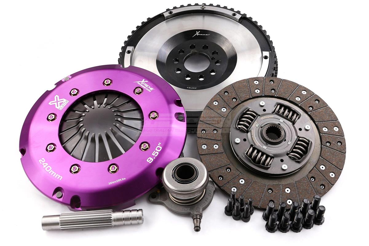 Clutch Kit - Xtreme Performance Heavy Duty Organic 600Nm  Conversion kit Dual-mass to solid flywheel - KFD24638-1A
