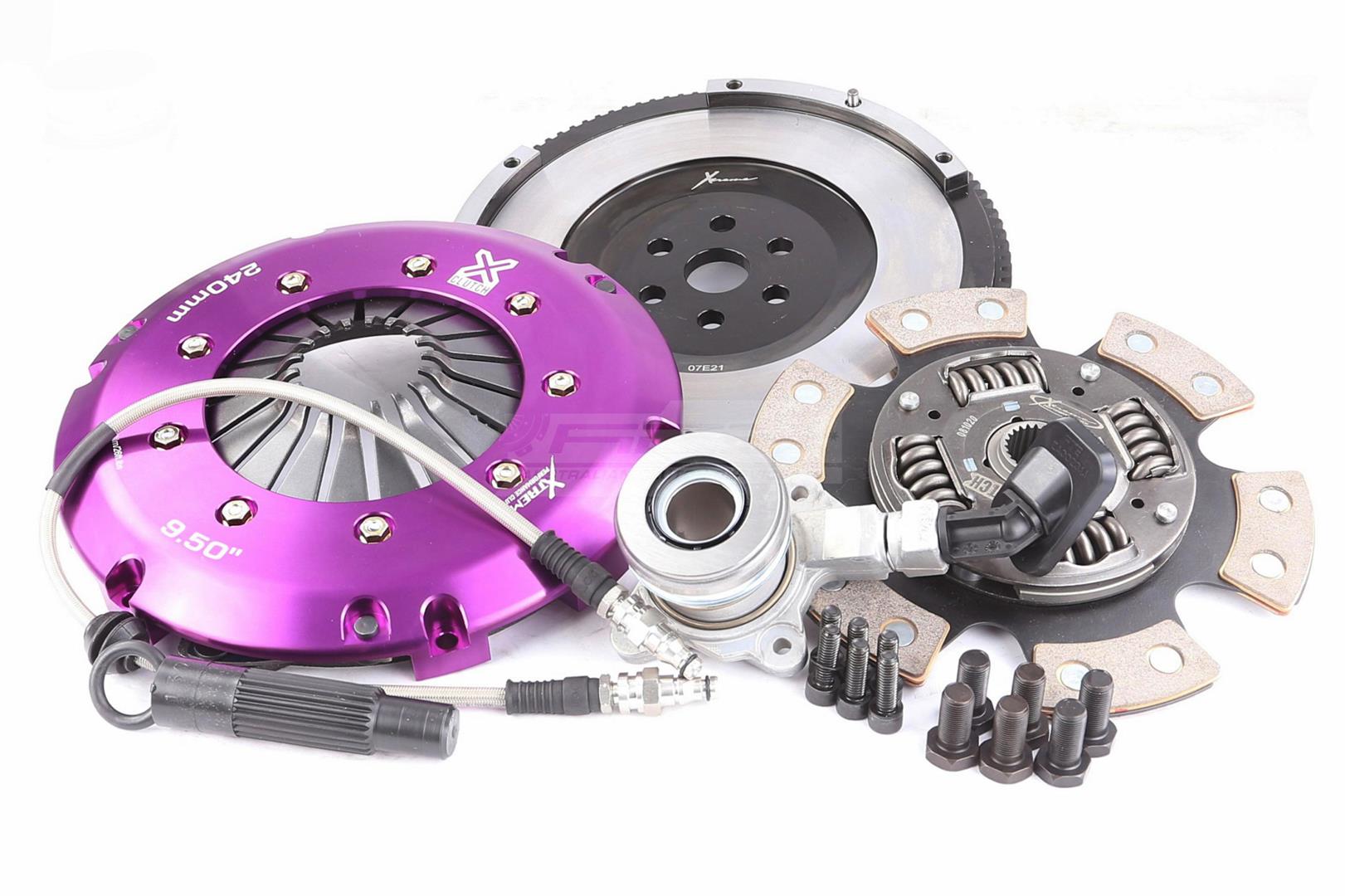 Clutch Kit - Xtreme Performance Race Sprung Ceramic Incl Flywheel & CSC 910Nm - KFD24640-1R