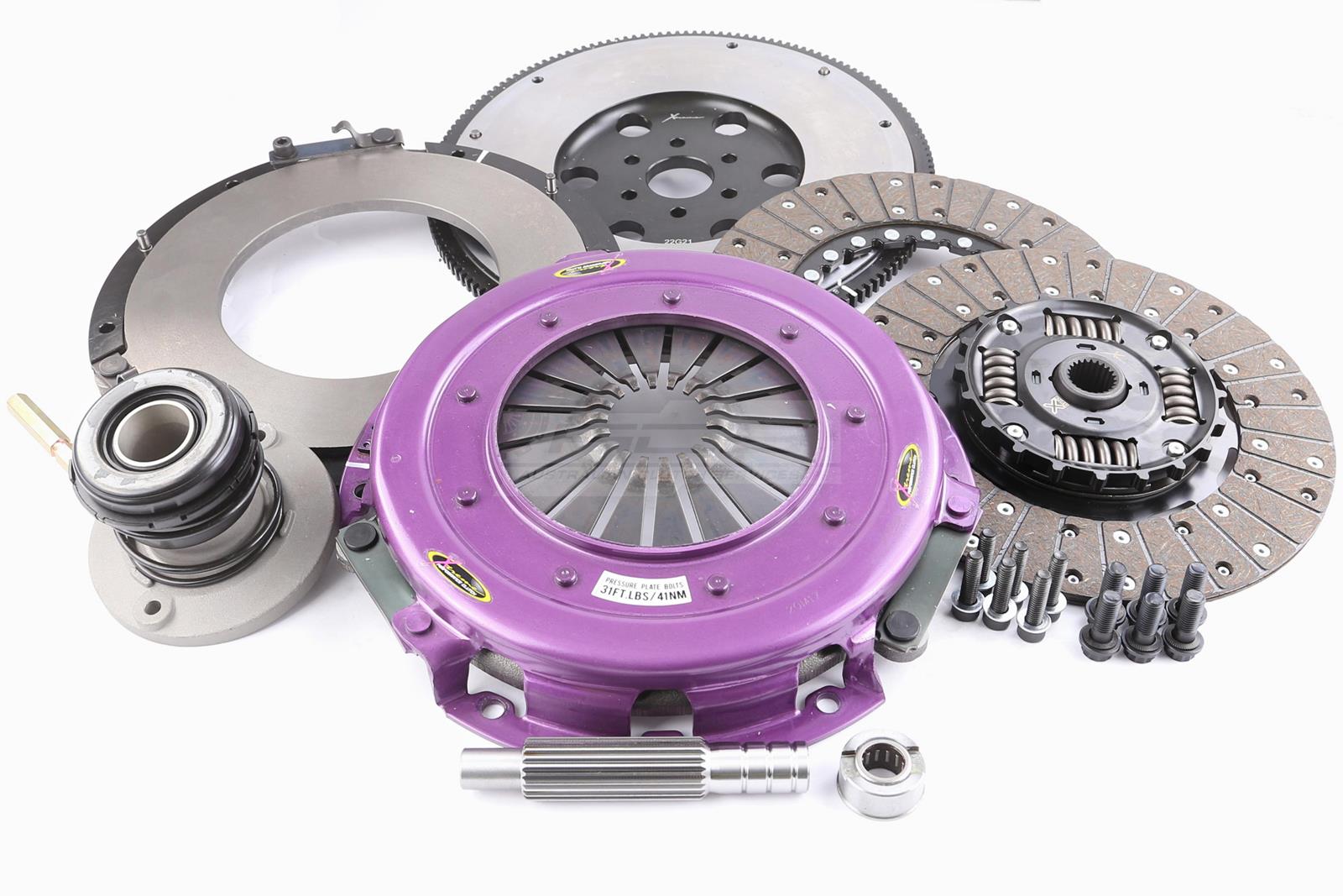 Xtreme Performance - 270mm Sprung Organic Twin Plate Clutch Kit Incl Flywheel & CSC 1300Nm - KFD27631-2A