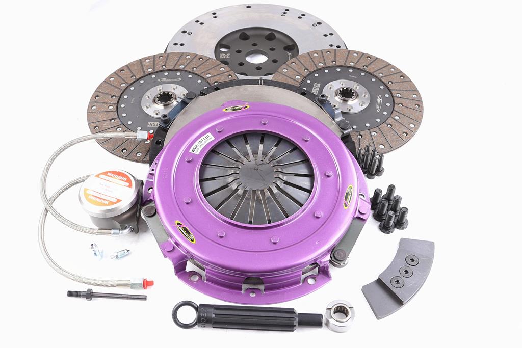 Xtreme Performance - 270mm Organic Twin Plate Clutch Kit Incl Flywheel & CSC 1300Nm - KFD27696-2G