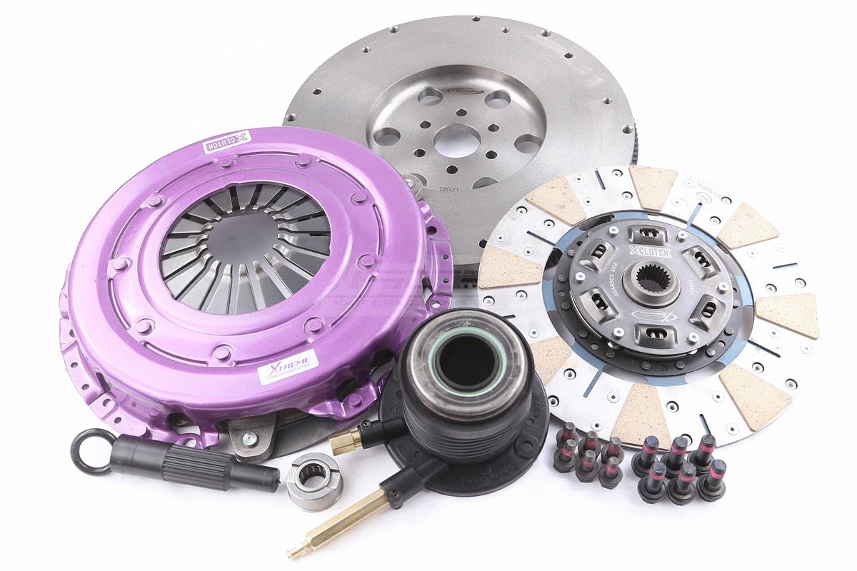 Clutch Kit - Xtreme Performance Heavy Duty Cushioned Ceramic Incl Flywheel & CSC 1250Kg (55% inc.) 960Nm - KFD27698-1C