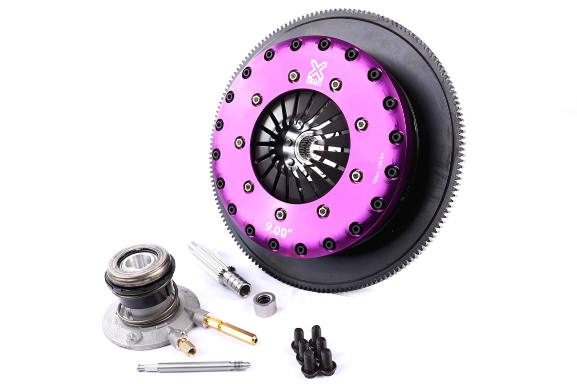 Xtreme Performance - 230mm Organic Twin Plate Clutch Kit Incl Flywheel & CSC 1200Nm - KGM23630-2G