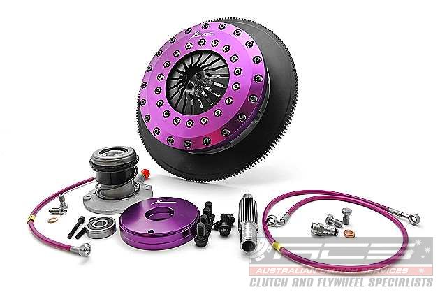 Xtreme Performance - 230mm Organic Twin Plate Clutch Kit Incl Flywheel & CSC 1200Nm - KGM23631-2G