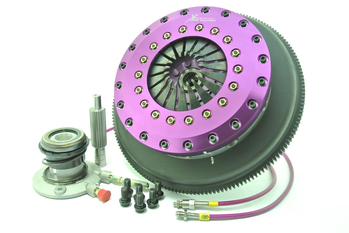 Xtreme Performance - 230mm Rigid Ceramic Twin Plate Clutch Kit Incl Flywheel & CSC 1800Nm - KGM23632-2E