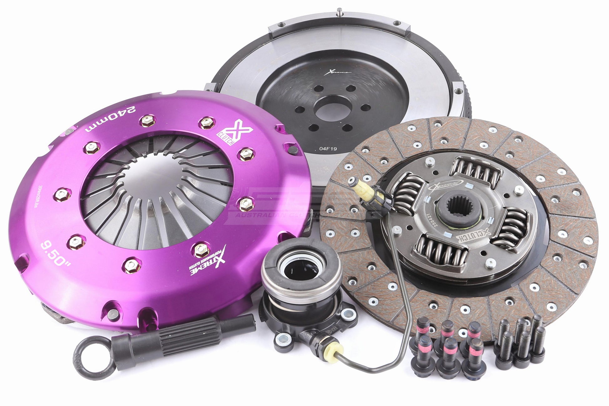 Clutch Kit - Xtreme Performance Heavy Duty Organic Incl Flywheel & CSC 600Nm  Conversion kit Dual-mass to solid flywheel - KGM24637-1A
