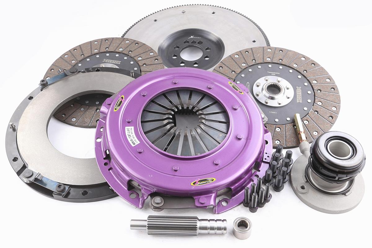 Xtreme Performance - 270mm Organic Twin Plate Clutch Kit Incl Flywheel & CSC 1300Nm - KGM27635-2G