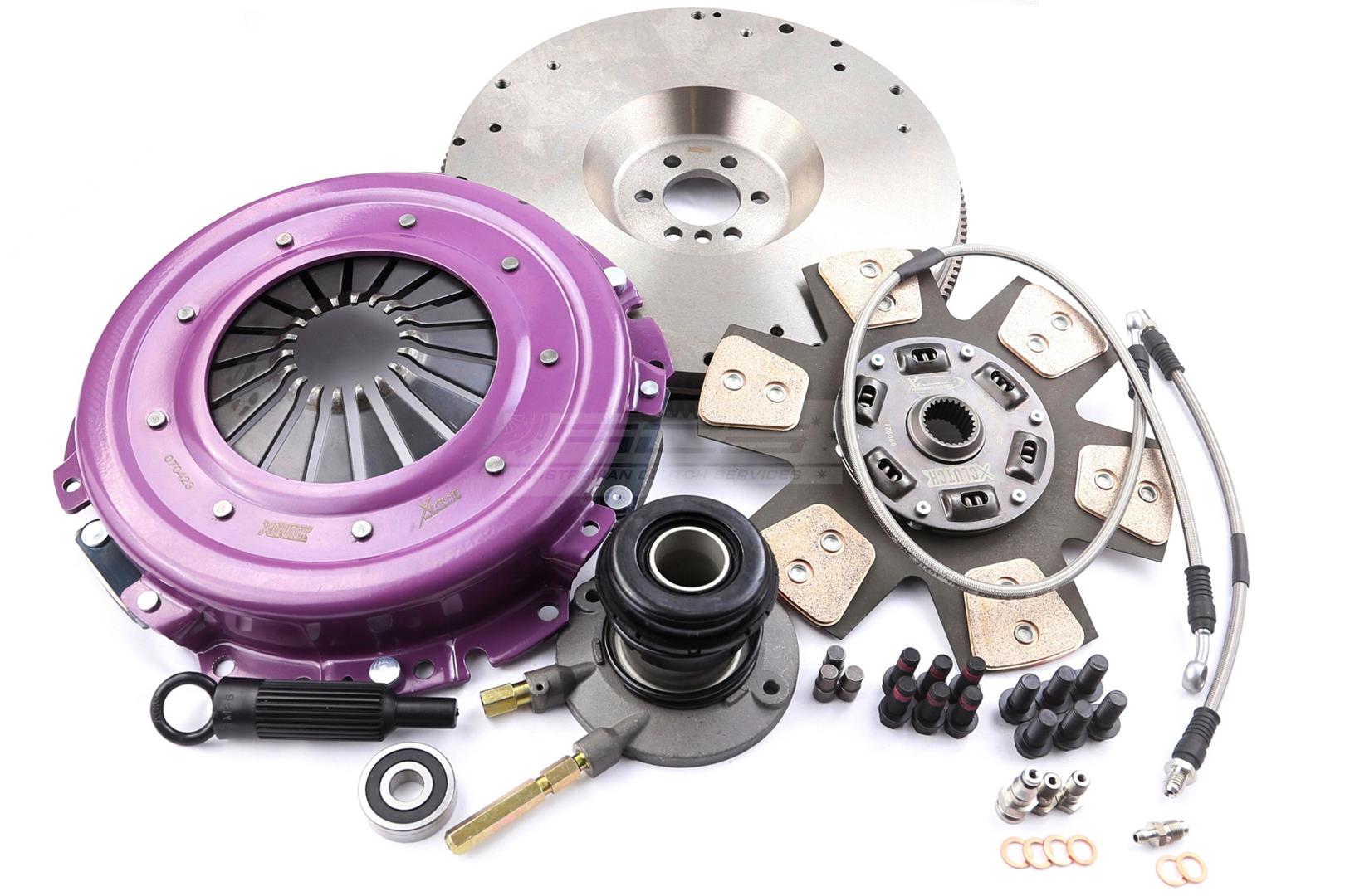 Clutch Kit - Xtreme Performance Heavy Duty Sprung Ceramic Incl Flywheel & CSC 1060Nm - KGM28696-1B