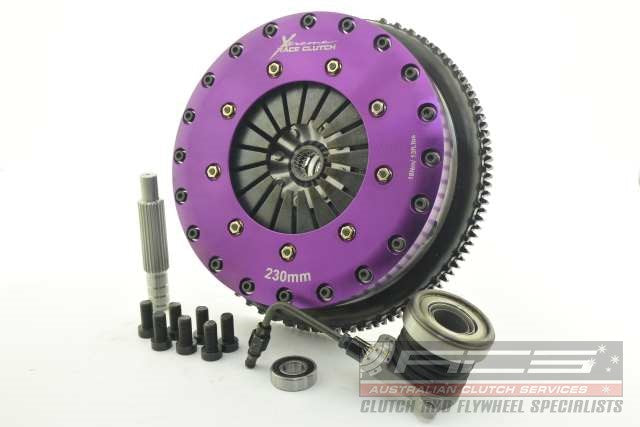 Xtreme Performance - 230mm Organic Twin Plate Clutch Kit Incl Flywheel & CSC 1200Nm - KHD23630-2G