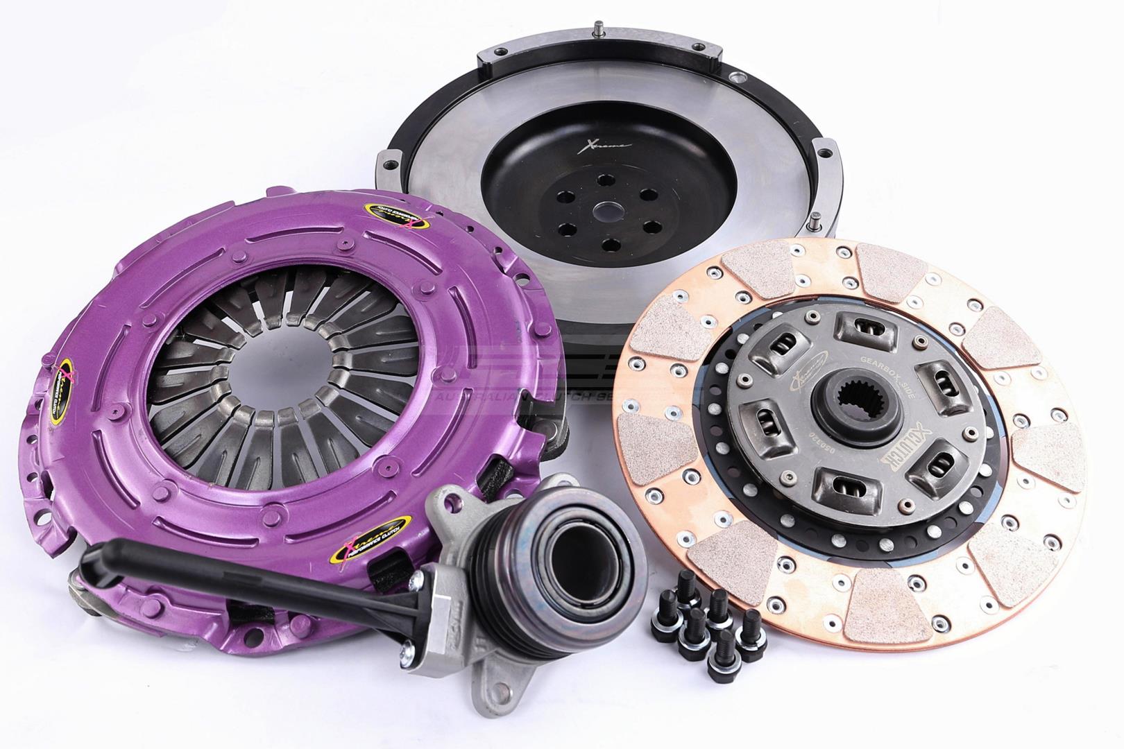 Clutch Kit - Xtreme Performance Heavy Duty Cushioned Ceramic Conversion kit to solid flywheel  550Nm  - KHD24624-1C