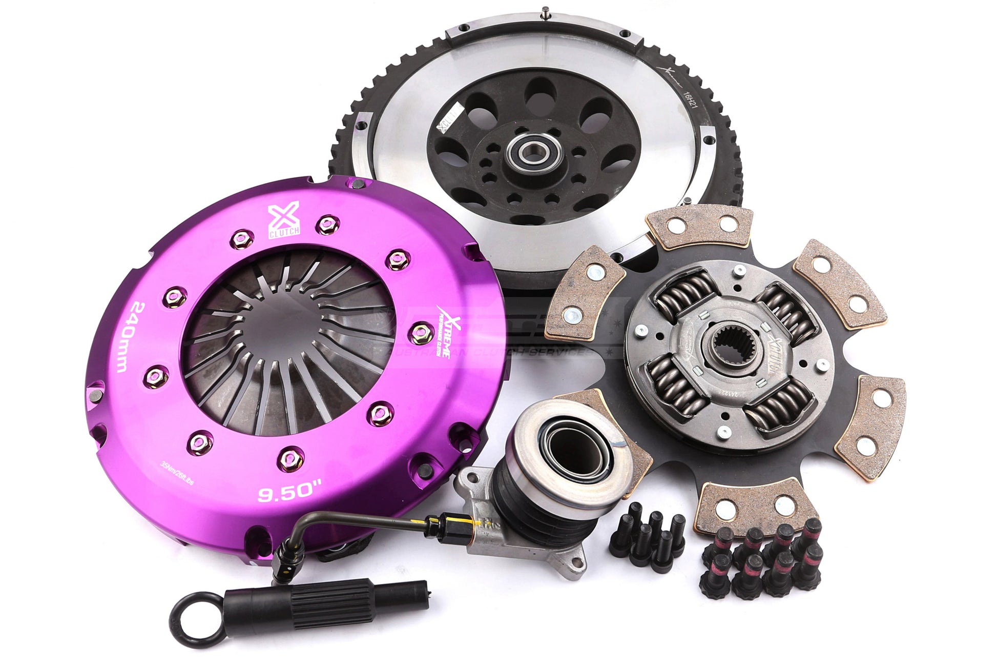 Clutch Kit - Xtreme Performance Race Sprung Ceramic Incl Flywheel & CSC 910Nm - KHD24637-1R