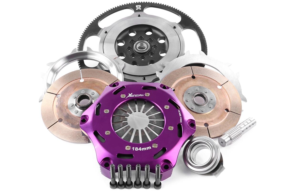 Xtreme Performance - 184mm Rigid Ceramic Twin Plate Clutch Kit Incl Flywheel 1220Nm - KHN18537-2E