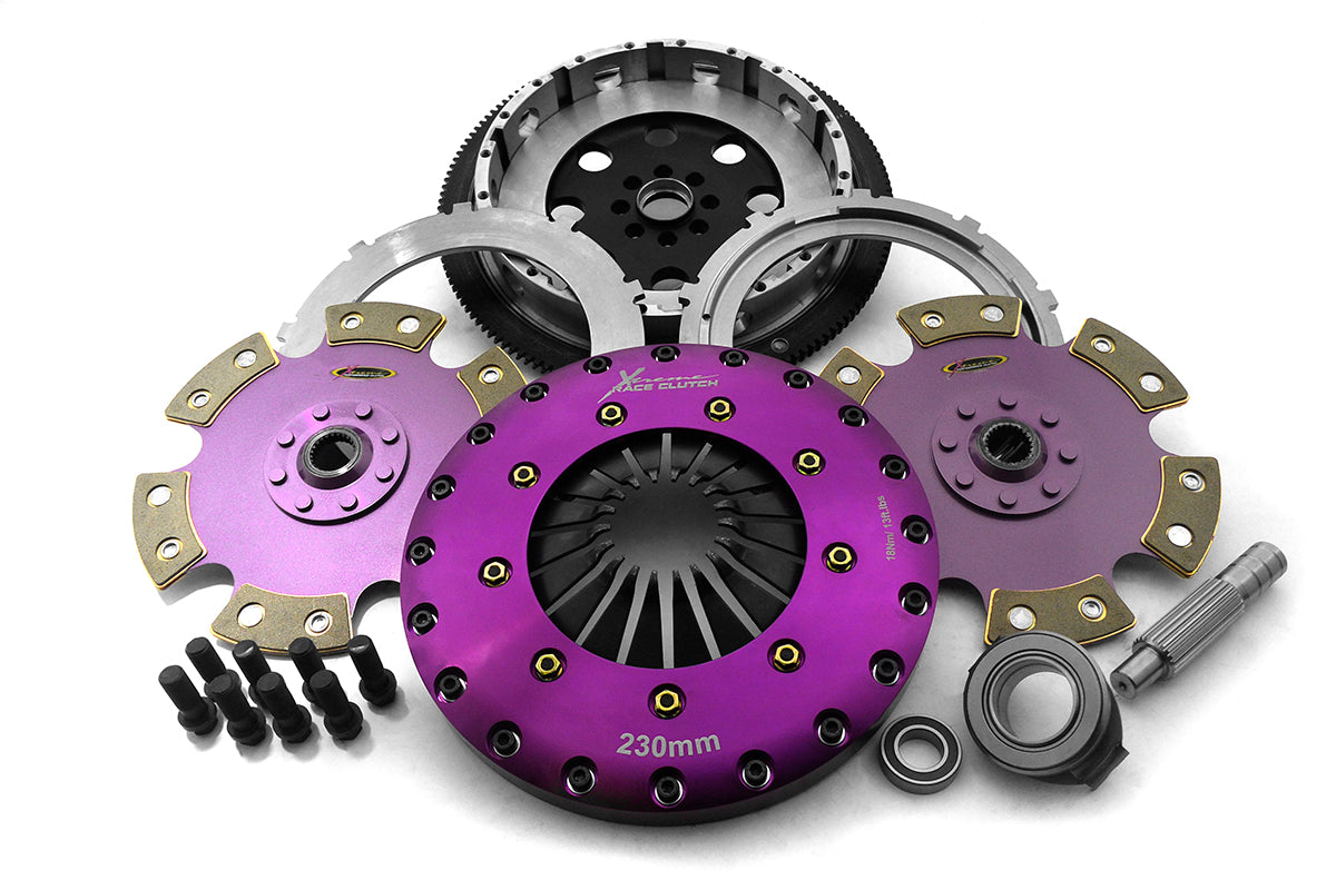 Xtreme Performance - 230mm Rigid Ceramic Twin Plate Clutch Kit Incl Flywheel 1800Nm - KHN23537-2E