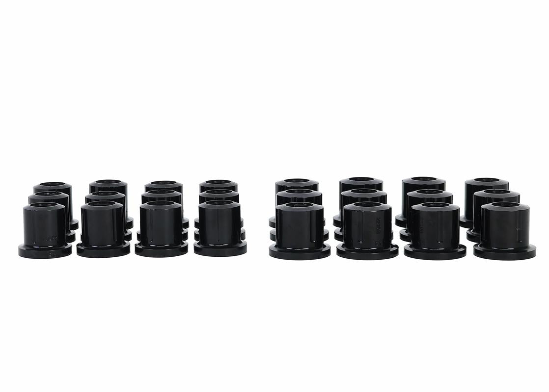 Front and Rear Leaf Spring and Shackle Bush Kit Severe Duty (95 duro/ShA) - KIT018HK