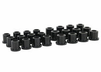 Front and Rear Leaf Spring and Shackle Bush Kit Severe Duty (95 duro/ShA) - KIT018HK