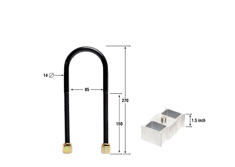 Lowering Block - Kit 1.5"" - KLB108-15