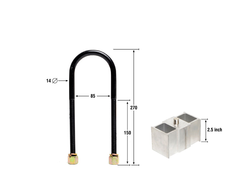 Lowering Block - Kit 2.5"" - KLB108-25