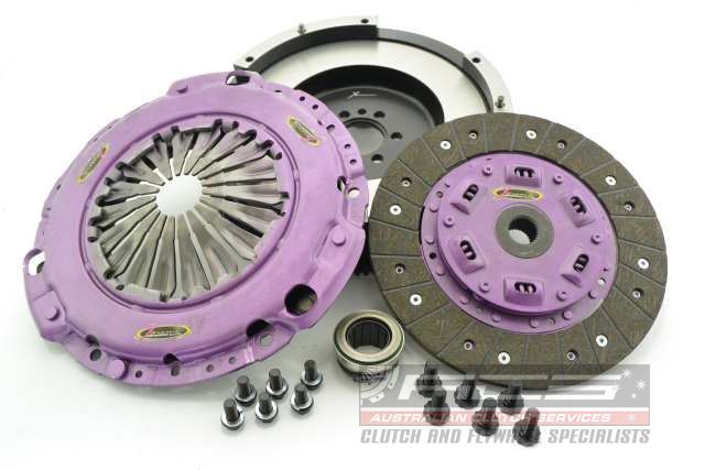 Clutch Kit - Xtreme Performance Heavy Duty Organic Incl Flywheel 380Nm 720kg (20% inc) Conversion kit Dual-mass to solid flywheel - KMC23540-1A