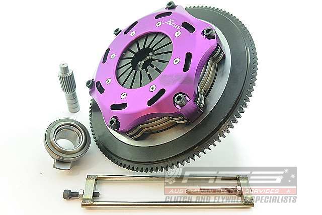 Xtreme Performance - 184mm Rigid Ceramic Twin Plate Clutch Kit Incl Flywheel 1220Nm - KMI18523-2E