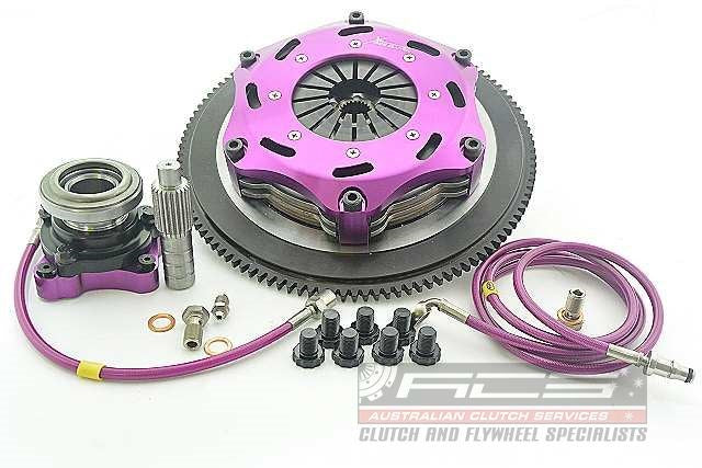 Xtreme Performance - 184mm Rigid Ceramic Twin Plate Clutch Kit Incl Flywheel & CSC 1220Nm - KMI18682-2E