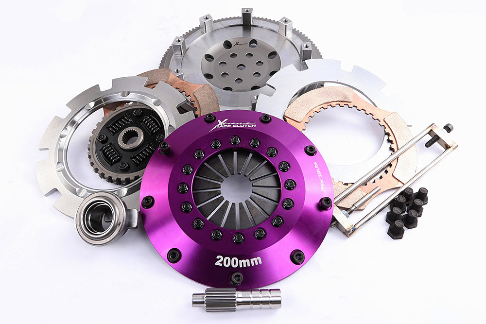 Xtreme Performance - 200mm Sprung Ceramic Twin Plate Clutch Kit Incl Flywheel 1200Nm - KMI20522-2B
