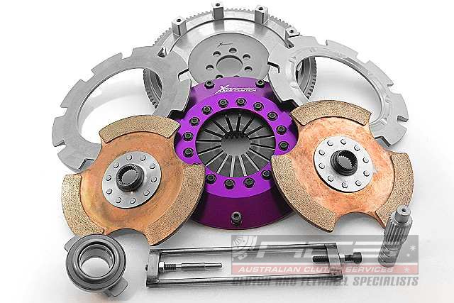 Xtreme Performance - 200mm Rigid Ceramic Twin Plate Clutch Kit Incl Flywheel 1200Nm - KMI20523-2E