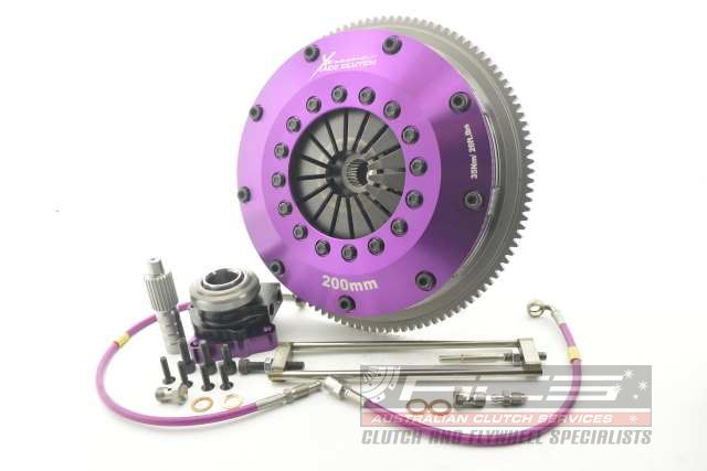 Xtreme Performance - 200mm Sprung Ceramic Twin Plate Clutch Kit Incl Flywheel & CSC 1200Nm - KMI20682-2B