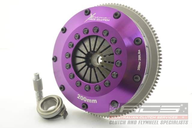 Xtreme Performance - 200mm Sprung Ceramic Twin Plate Clutch Kit Incl Flywheel 1200Nm - KMZ20524-2B