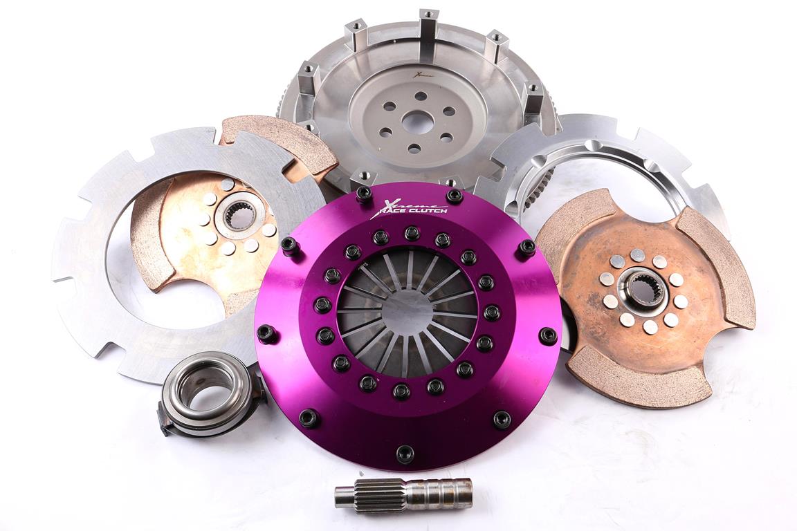 Xtreme Performance - 200mm Rigid Ceramic Twin Plate Clutch Kit Incl Flywheel 1200Nm - KMZ20525-2E