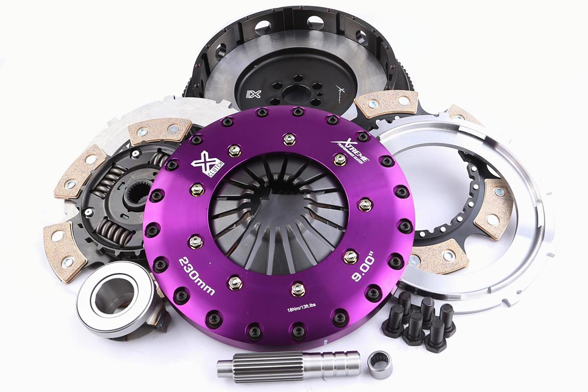 Xtreme Performance - 230mm Sprung Ceramic Twin Plate Clutch Kit Incl Flywheel 1000Nm - KMZ23530-2B