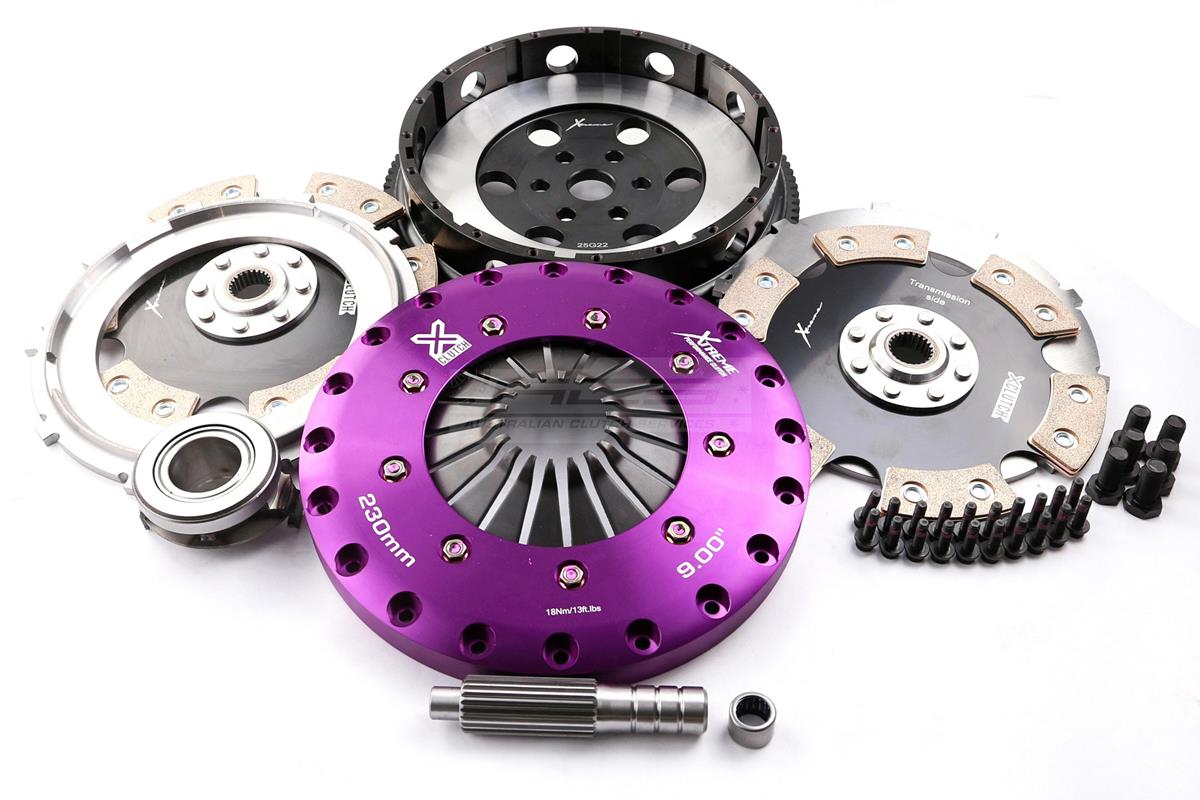 Xtreme Performance - 230mm Rigid Ceramic Twin Plate Clutch Kit Incl Flywheel 1800Nm - KMZ23530-2E