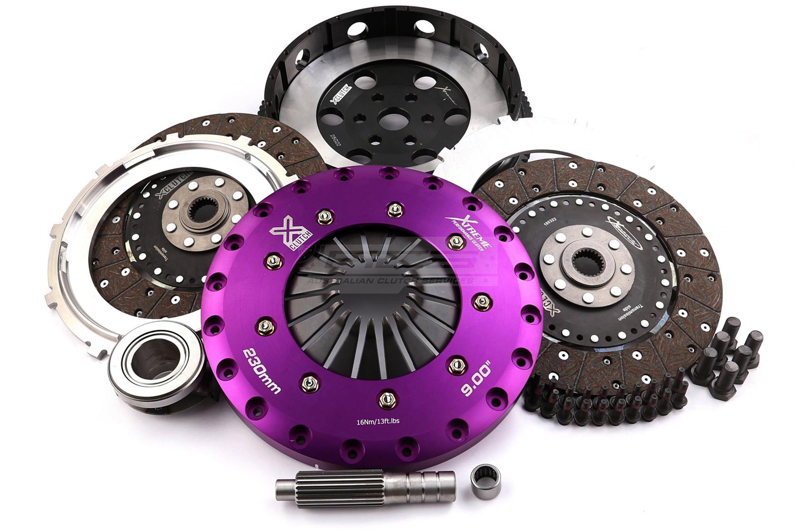 Xtreme Performance - 230mm Organic Twin Plate Clutch Kit Incl Flywheel 1200Nm - KMZ23530-2G