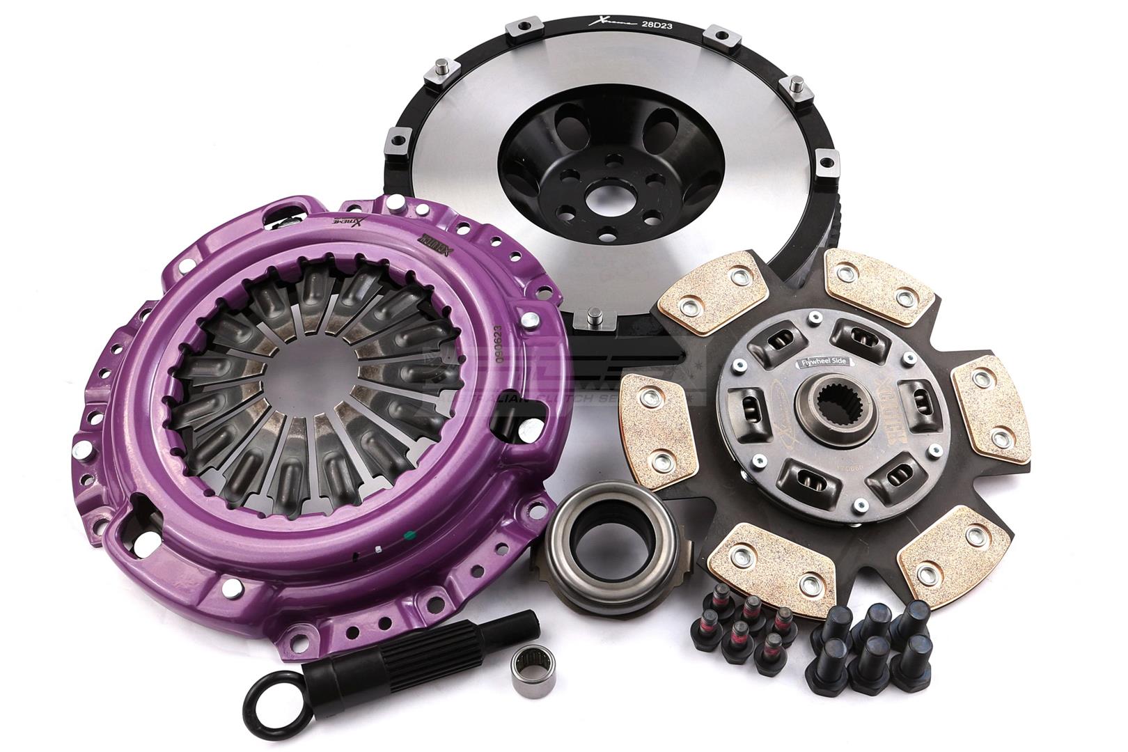Clutch Kit - Xtreme Performance Heavy Duty Sprung Ceramic Incl Flywheel 500Nm - KMZ23538-1B