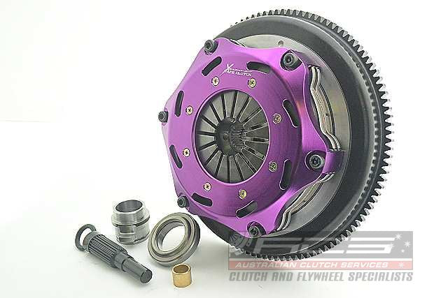 Xtreme Performance - 184mm Rigid Ceramic Twin Plate Clutch Kit Incl Flywheel 1220Nm - KNI18525-2E