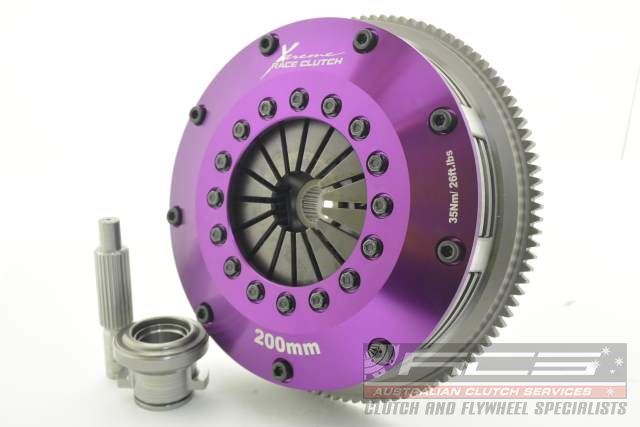 Xtreme Performance - 200mm Sprung Ceramic Twin Plate Clutch Kit Incl Flywheel 1200Nm - KNI20521-2B